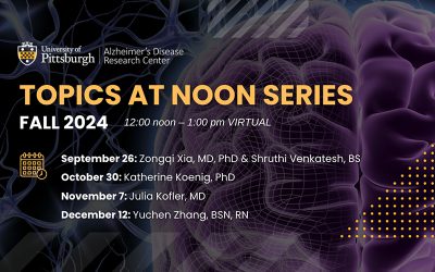 Join us September 26th for the Topics at Noon Series- Fall 2024